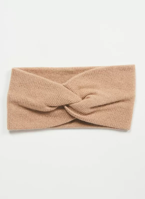 Shop Sud Express Bandeau Cache Oreilles, 100% Cachemire Camel Bruce