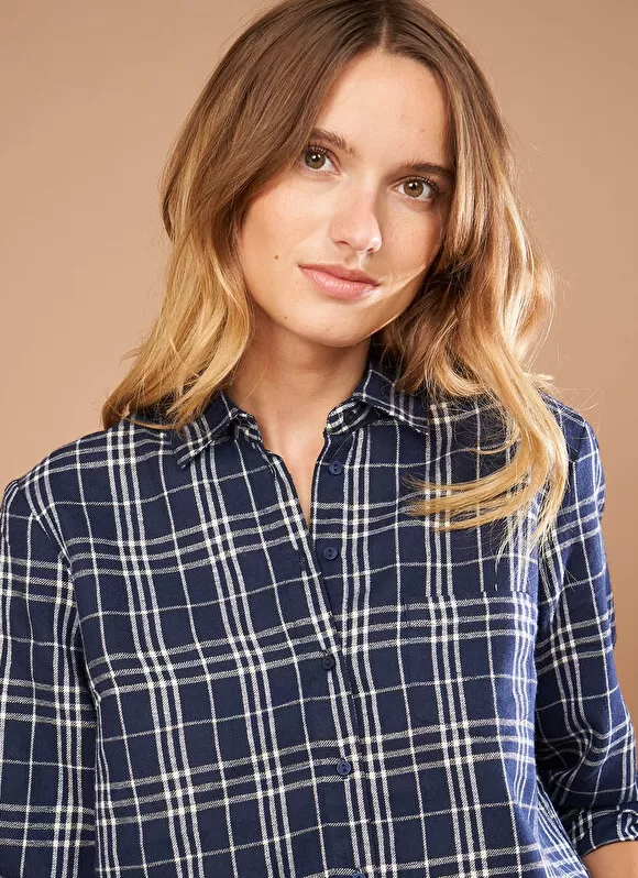 Sale Sud Express Chemise A Manches Longues Marine Casali