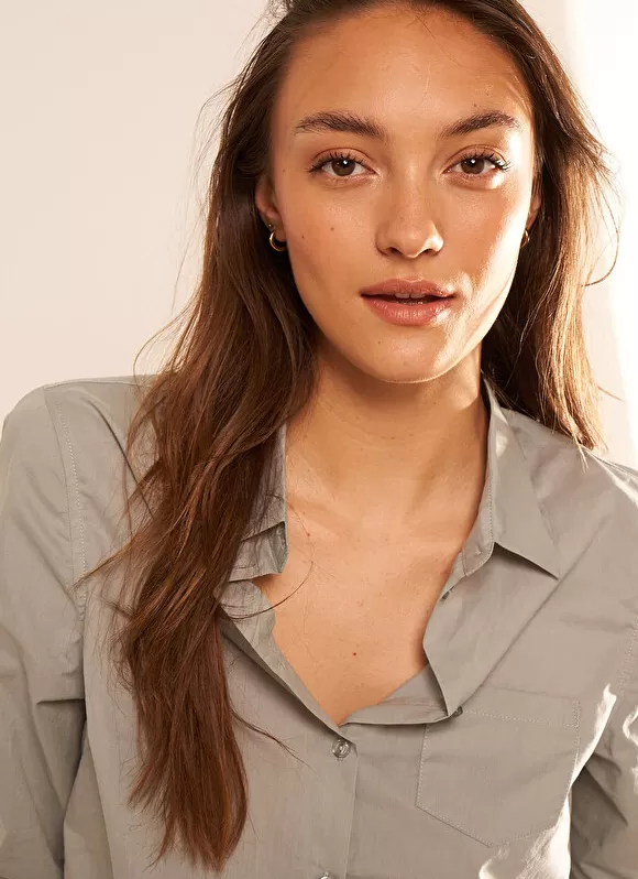 Hot Sud Express Chemise Classique Amande Cortaline
