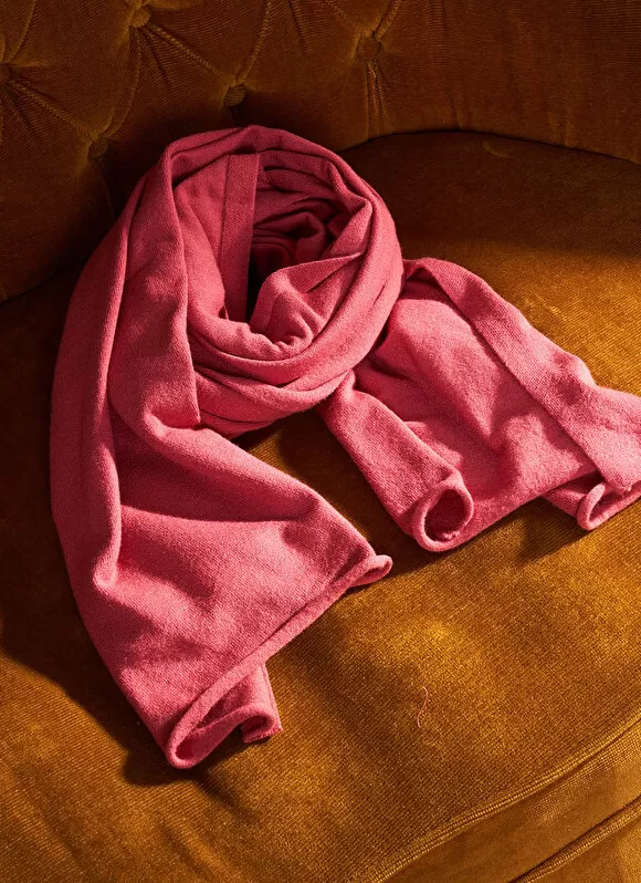 Fashion Sud Express Echarpe En Maille Douce Vieux Rose Eleonore