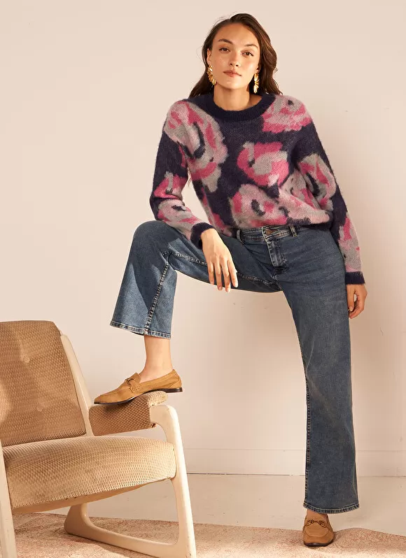 Discount Sud Express Jean A La Coupe Flare Medium Stone Clara