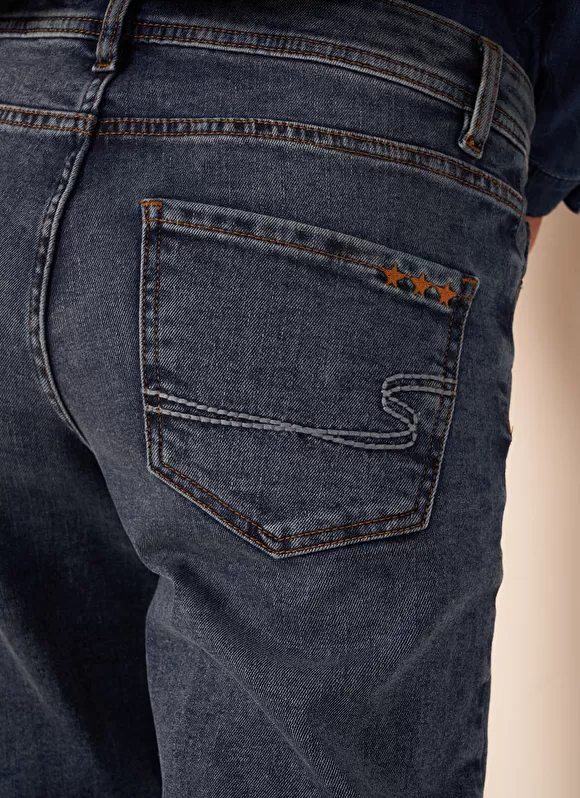 Fashion Sud Express Jean Boyfriend A Cinq Poches Medium Stone Ben