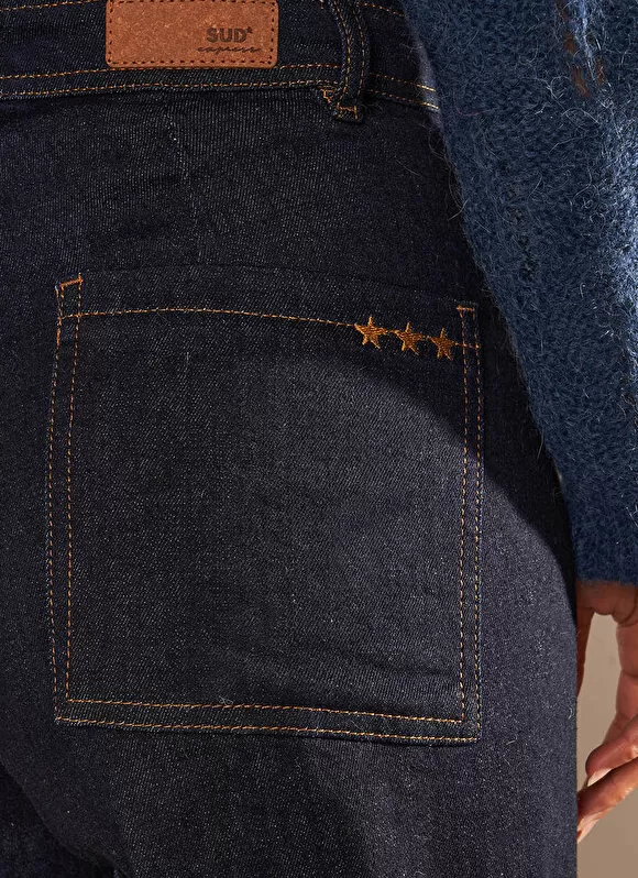 Online Sud Express Jean Large, Taille Haute Sans Coutures Sur Les Cotes Brut Clara
