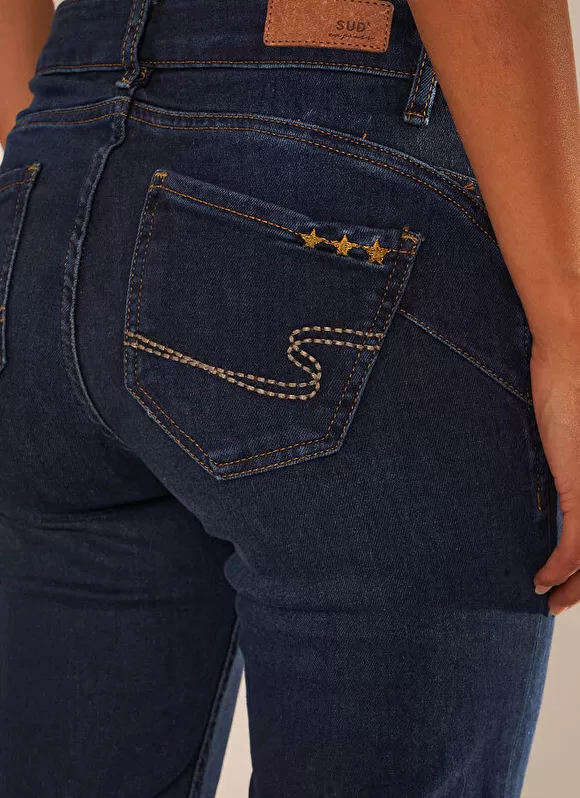 Shop Sud Express Jean Slim Cinq Poches Dark Stone Stella