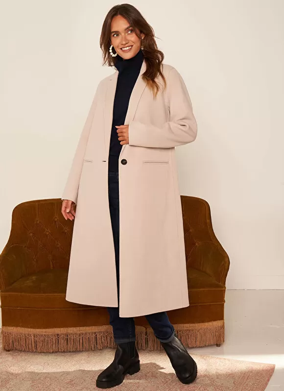 Cheap Sud Express Manteau En Laine Craie Metoile