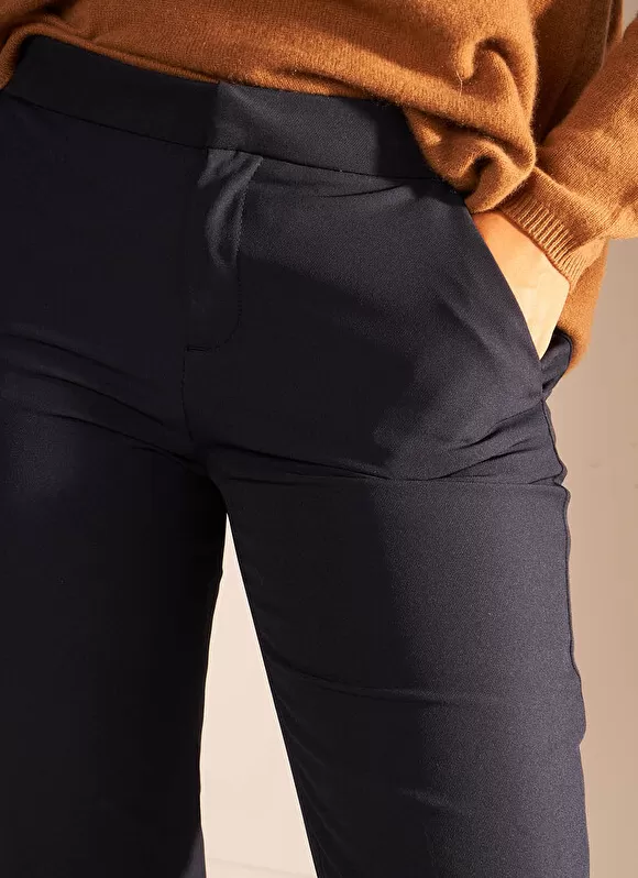 Cheap Sud Express Pantalon De Ville Taille Elastiquee Marine Padisto