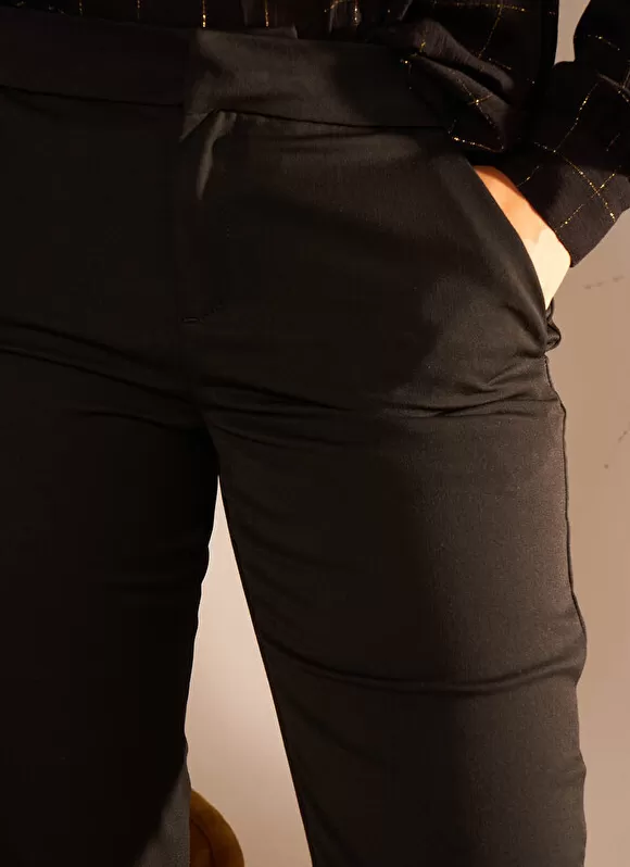 Sale Sud Express Pantalon De Ville Taille Elastiquee Noir Padisto