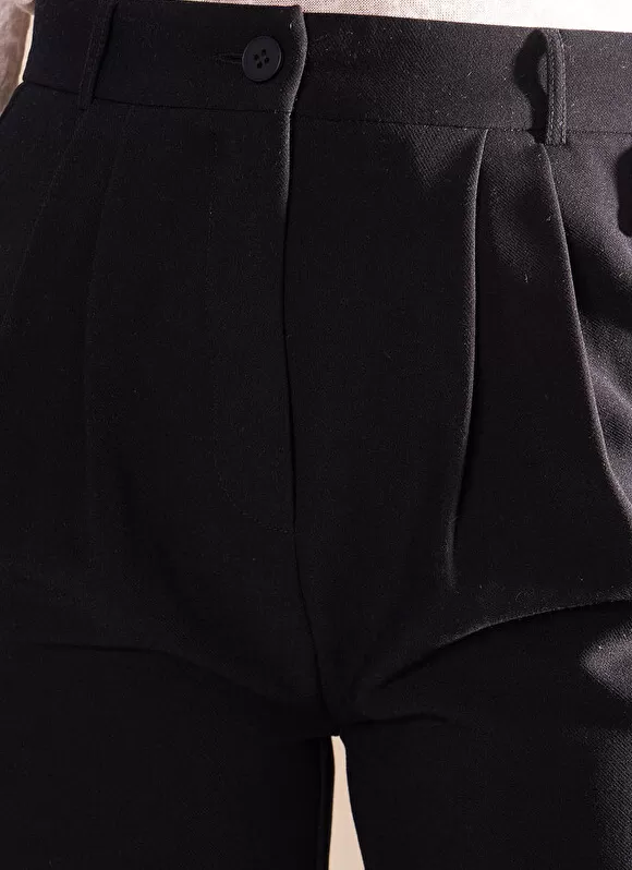 Outlet Sud Express Pantalon Tailleur Taille Haute Marine Pasalta