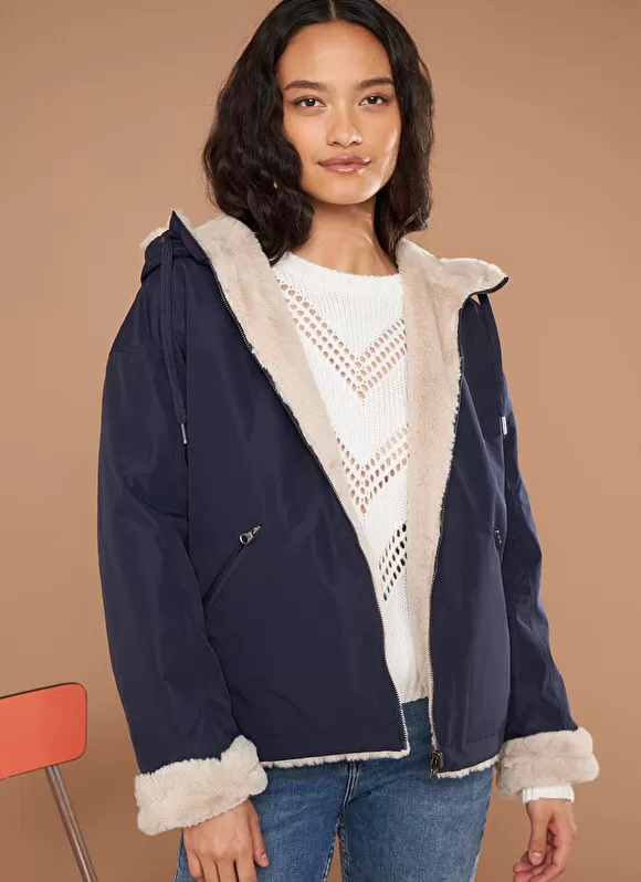 Hot Sud Express Parka Courte Reversible Marine Vabaria