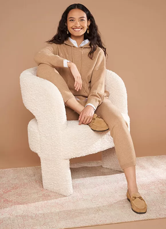 Best Sale Sud Express Pull A Capuche En Cachemire Epais Camel Mabebe