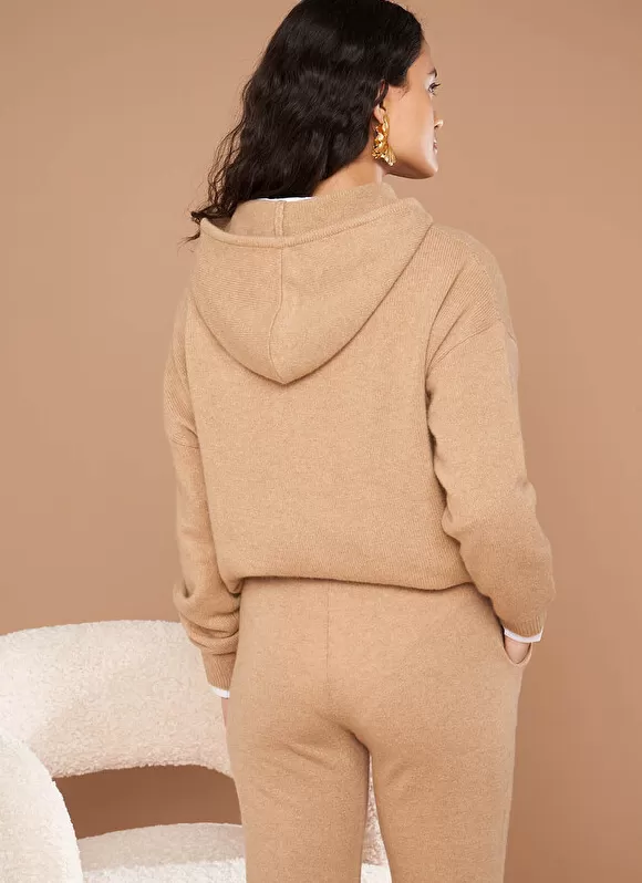 Best Sale Sud Express Pull A Capuche En Cachemire Epais Camel Mabebe