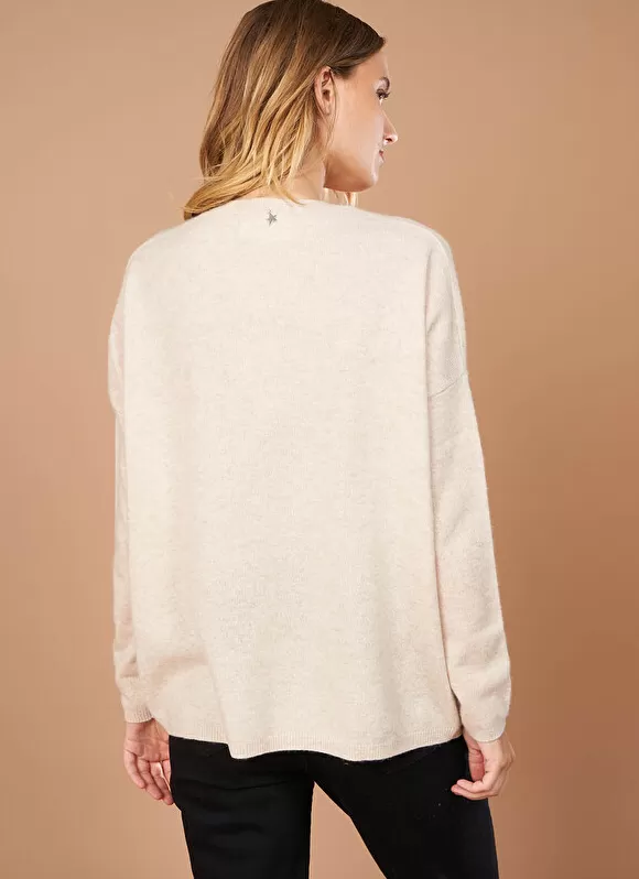 Online Sud Express Pull Au Volume Oversize Et A Manches Longues Pres Du Corps Beige Chine Monjoe