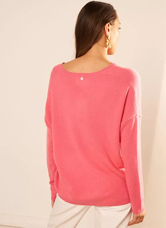 Cheap Sud Express Pull Au Volume Oversize Et A Manches Longues Pres Du Corps Lipstick Monjoe