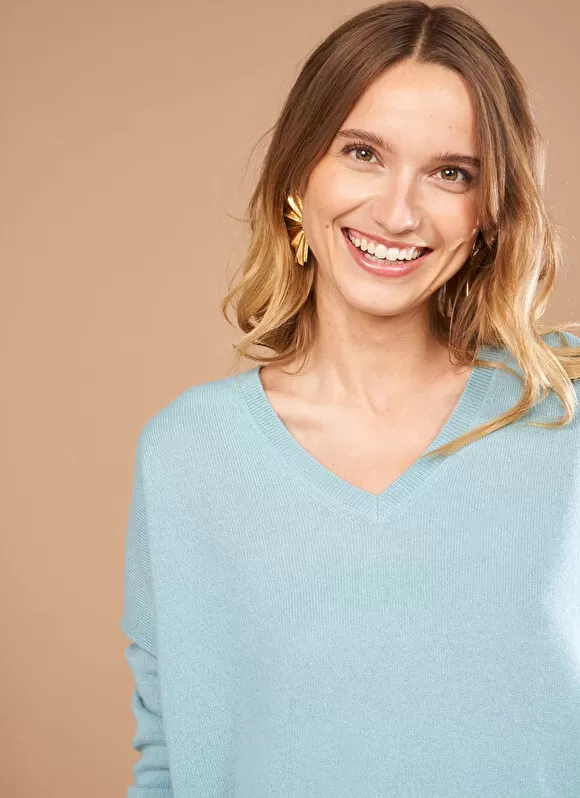 Hot Sud Express Pull Au Volume Oversize Et A Manches Longues Pres Du Corps Orage Monjoe