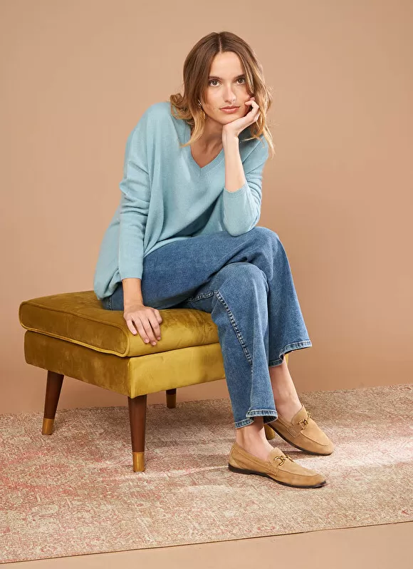 Hot Sud Express Pull Au Volume Oversize Et A Manches Longues Pres Du Corps Orage Monjoe