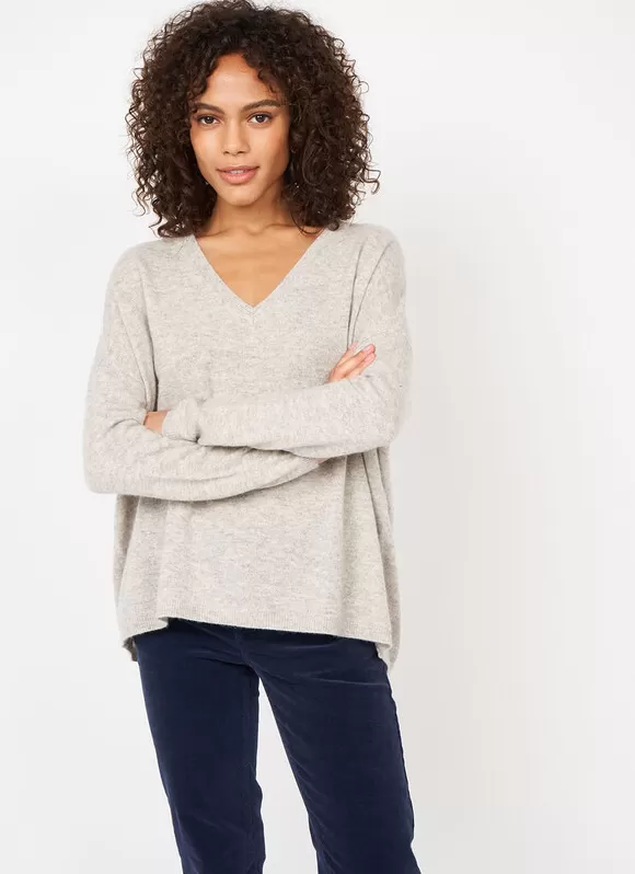 New Sud Express Pull Au Volume Oversize Et A Manches Longues Pres Du Corps Perle Chine Monjoe
