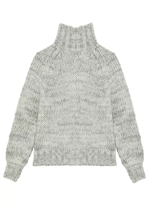 Best Sud Express Pull Col Rond Laine Melangee Perle Chine Maisie