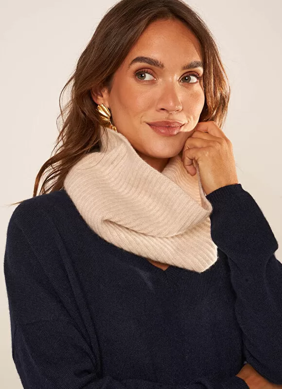 Shop Sud Express Tour De Cou A Cotes En Cachemire Beige Chine Enorax
