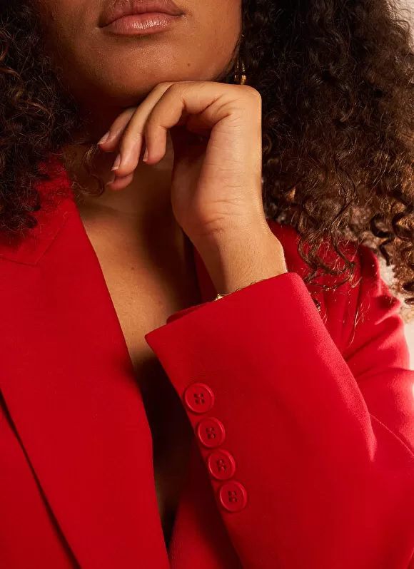 Store Sud Express Veste Tailleur Rouge Vedena